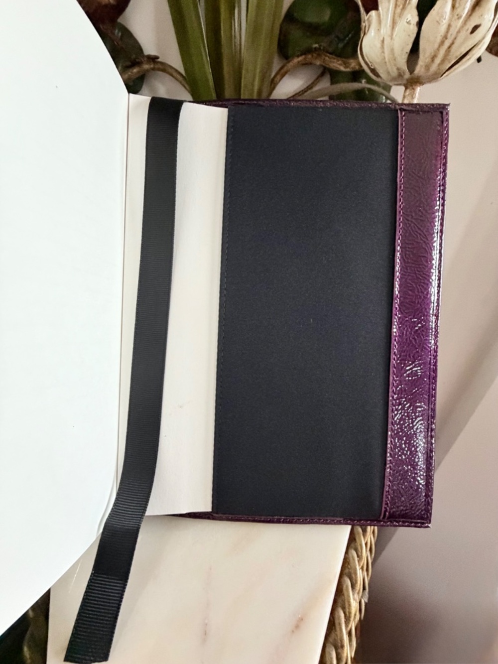 ๐๐คฉ NWT Brahmin Sample Patent ๐๐คฉ๐ Leather Rich Purple Journal ๐คฉ๐ - Picture 9 of 10
